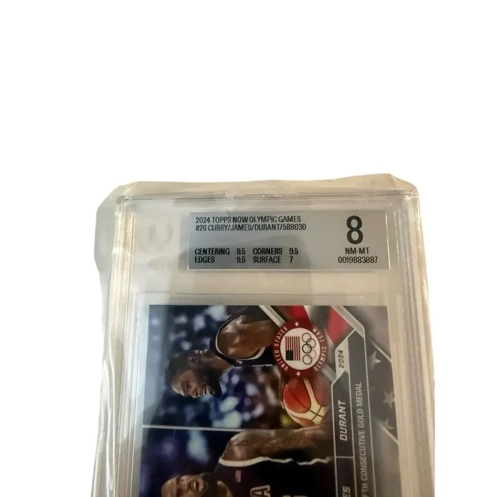 2024 Topps Now Olympic Games #26 Curry Durant Lebron James Beckett 8 Near Mint